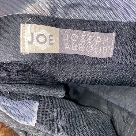 Joseph Abboud Black Striped Pinstripe Dress Pants Trousers Men's Size 36x30 - Picture 4 of 4
